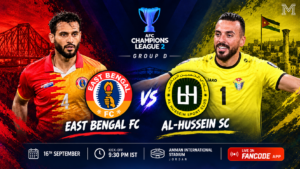 RED & GOLD CONTINENTAL QUEST: EAST BENGAL FACE WOUNDED JORDANIAN GIANTS AL-HUSSEIN IN AMMAN OPENER